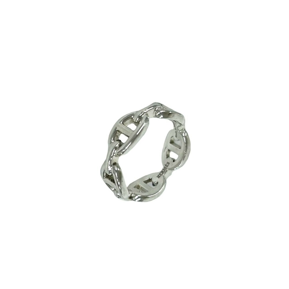 HERMES Enchainรฉe PM Ring, Sterling Silver 925, Size #57, Accessory, Item Numb...